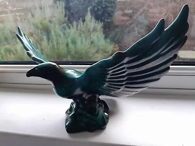 Buy Blue Mountain Pottery Large Eagle 14.5  Wide 8.5  Tall Green Canada Hand Glazed • 28£