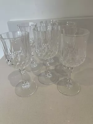 Buy Vintage Cut Glass Crystal Port Sherry Wine Glasses X 6 Glasses • 15£