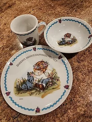 Buy World Wide Art Childrens Dinner China Dish Set Cup Plate Bowl • 17.01£