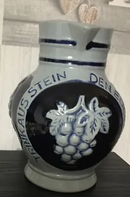 Buy Vintage Pitcher Salt Glazed Stoneware Wine Jug / Pitcher, German, 0.25ml, Vase • 8£