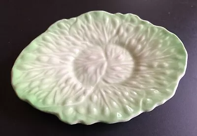 Buy Carltonware - Green Cabbage Ware Dish Trinket Tray - 9cm X 13cm • 11£