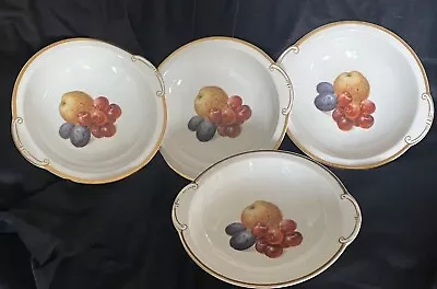 Buy 4 Lovely Vintage Thomas Bavaria Germany Fruit Dessert Bowls 17cm Gold Trim VGC • 12£