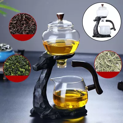 Buy Transparent Heat Resistant Tea Set Semi-automatic Glass Teapot Tea Kettle • 38.44£