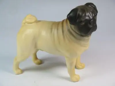 Buy VINTAGE BESWICK Pug Dog Cutmil Cupie Figurine No 1997 Sandy Brown Matte Finish • 37.99£