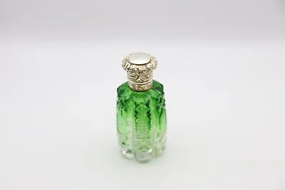 Buy Beautiful Antique Victorian Sterling Silver Topped Glass Scent Bottle • 99£
