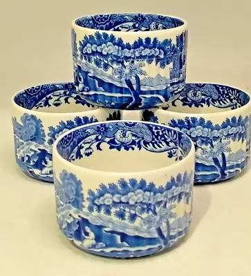 Buy Spode Stone China Imperial Cookware  Blue Italian  Ramekin Souffle Pot X 4. VGC • 29.99£