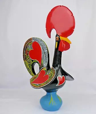 Buy Large Vintage Portuguese Hand Painted Lucky Cockerel Rooster 19  Pottery CERAMIC • 18£