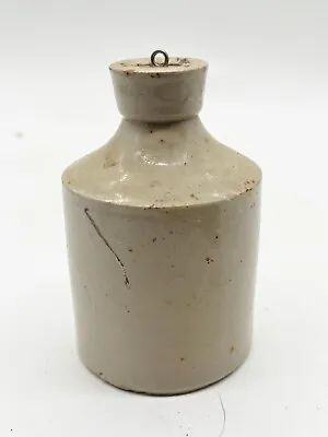 Buy Vintage Antique Stoneware Bottle With Lid  Cream Colour • 19.99£