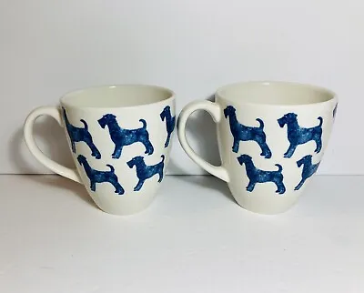 Buy Queens Sieni Doggie Schnauzer Mug Cup By Churchill  Earthenware 16oz Set Of 2 • 24.94£
