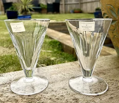 Buy Two Waterford Crystal Jasper Conran Shine Wine Glasses  5 1/4  With Labels • 39£