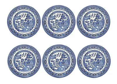 Buy Churchill Blue Willow China Plates Mug Creamer Jug Sugar Tray Gravy Boat Dinner  • 39.95£
