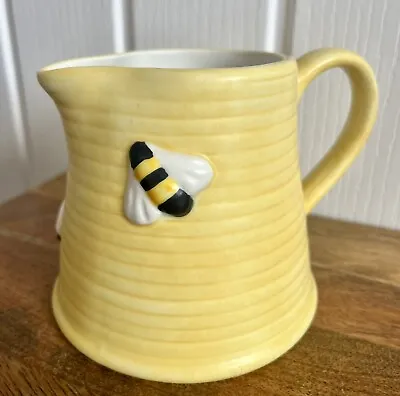 Buy Hand Painted Charlotte Cadzow Langrove Pottery Honey Bee Yellow Jug Pitcher • 9.95£