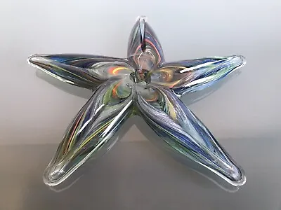 Buy Multicoloured Glass Starfish Decorative Art Object Candleholder Vintage Unusual • 49.99£