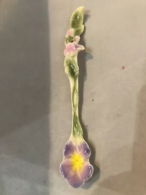 Buy New, Unused Pansy Franz Porcelain Spoon • 9£