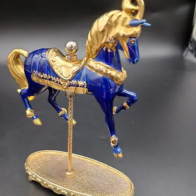 Buy Franklin Mint Hand Painted In 24k Gold   World Of  Carousel   Porcilane Horse • 55.82£