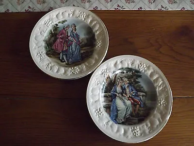 Buy 2 Plates Palissy Royal Worcester Crown Ware 6  • 8£