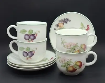 Buy 4 X Vintage M&S St Michael ASHBERRY Fine China Cups And Saucers Duo  • 9.99£