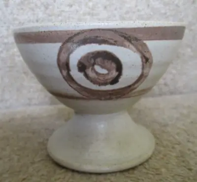 Buy ABATY Stoneware Wales STUDIO POTTERY ~ Unused Pedestal Sugar Bowl • 5.99£