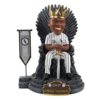 Buy Frank Thomas Chicago White Sox Game Of Thrones Legend Iron Throne Bobblehead MLB • 189.23£