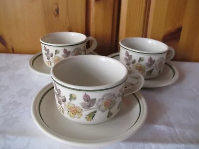 Buy Marks And Spencer Autumn Leaves Breakfast Cups & Saucers X 3  M&S • 2.99£