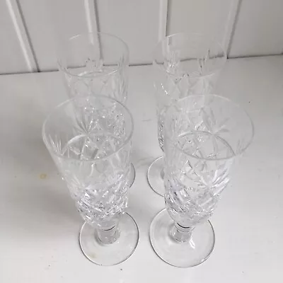 Buy 4 Royal Brierly Cut Glass Crystal Short Stem Champagne Style Glasses BR • 12£