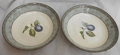 Buy 2 Johnson Bros Manorwood Coupe Soup Cereal Bowls 7 3/8   England Fruit Plum   • 16.68£