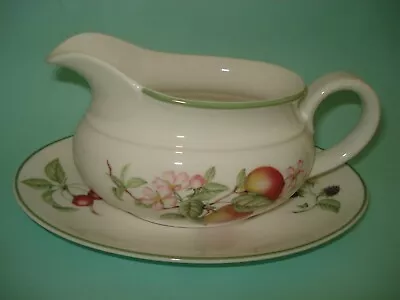 Buy Marks And Spencer Ashberry  Fine China Gravy Boat And Stand. • 12.99£