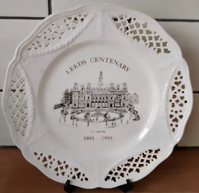 Buy Leeds Centenary City Square Plate 1893-1993 Peter Jones China Leeds Creamware • 4.99£