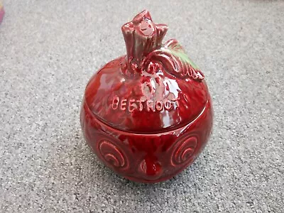 Buy Sylvac Pottery Large Beetroot Lidded Face Pot Number 4553 • 13.99£