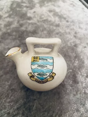 Buy W.H. GOSS Crested China Clovelly  Of Ancient Kettle Dredged Up Of Hastings 1873 • 0.99£