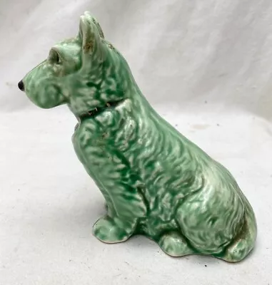 Buy Vintage Sylvac Dog Ornament Green Terrier 1205 Made In England • 15£