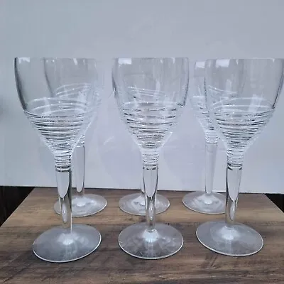 Buy Jasper Conran Waterford Crystal Strata Tall Wine Glasses X6 Mint Condition  • 149.99£