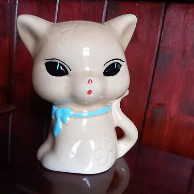 Buy Rare Vintage 1960s Japanese Ceramic Cat Pottery Money Box Signed. Hand Painted  • 29.99£