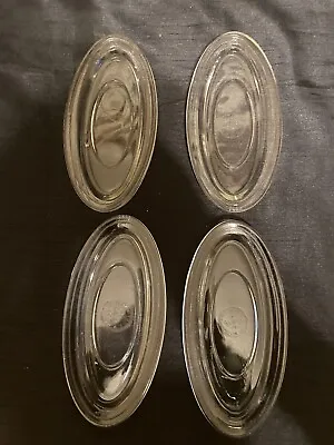 Buy 4 X Pyrex Clear Glass Very Small Oval Plates  Vintage Excellent Condition • 24.99£