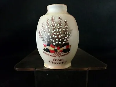 Buy Crested China - CLOVELLY Lucky White Heather - Vase Orange Finish - Arcadian • 5£