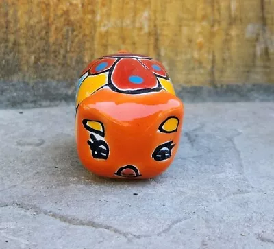Buy Mexican Talavera Pottery Pig Figurine Micro Size Orange Folk Art • 14.13£