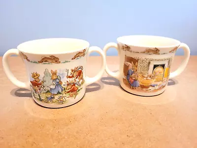 Buy Vintage Royal Doulton Bunnykins 2 X Child's Two Handled Mugs. Perfect Condition. • 5£