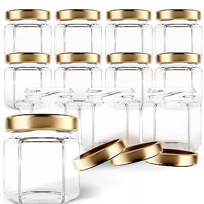 Buy 45ml Clear Glass Mini Jam Jars Airtight Preserve Honey Small Jar With Lids 30pcs • 14.79£