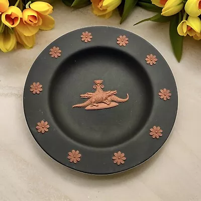 Buy Wedgwood Terracotta On Black Jasperware Egyptian Crocodile Pin Dish • 39£