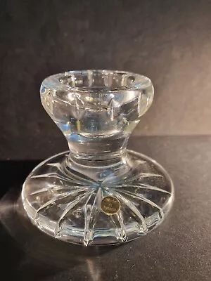 Buy WATERFORD CRYSTAL  ~STAR CUT BASE & VERTICAL CUTS~ 3  Glass Squat Candlestick • 15£