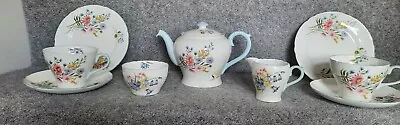 Buy Vintage Retro Chintz Shelley Wild Flowers 13668  Tea Set For Two With Teapot • 110£