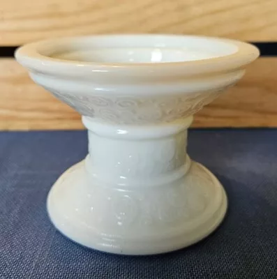 Buy Vintage Unmarked Swirl Pattern Milk Glass Taper Candle Holder 3 3/8  Tall • 10.65£