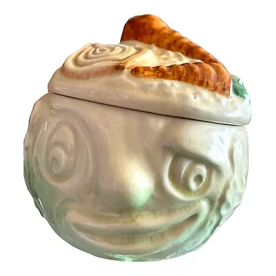Buy Sylvac Cole Slaw Cabbage Face Pot Jam Jar Anthropomorphic Kitch Vtg Lidded 5x5” • 33.01£