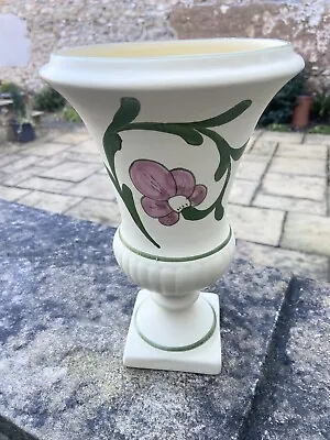Buy Vintage Honiton Pottery Urn Vase Hand Painted Floral Design Collectable • 23£