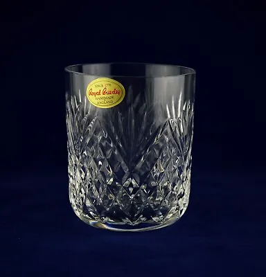 Buy Royal Brierley Crystal  YORK  Whiskey Glass - 9cms (3-1/2 ) Tall - Signed 1st • 24.50£