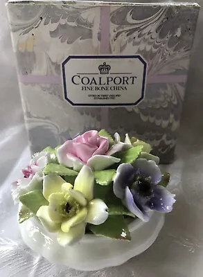 Buy Coalport Vintage Fine Bone China Mixed Flowers Floral Display With Box • 15£