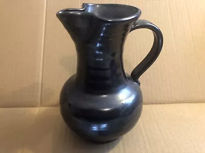 Buy Vintage Original Prinknash Pottery Hand Made 6” Tall Jug - Gun Metal Grey - Vgc • 7£