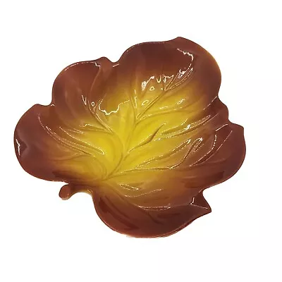 Buy Carlton Ware Graduated Brown Yellow Leaf Shape Trinket Dish Bowl Vintage • 13.41£