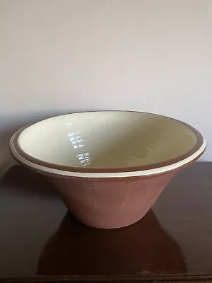 Buy 19th Century Dairy Bowl Large 16” Dia. Farmhouse Agricultural Dairy Bowl Vgvc • 80£