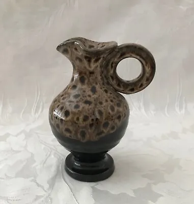 Buy Lovely Vintage Studio Pottery Honeycomb Drip Glaze Vase • 9.99£